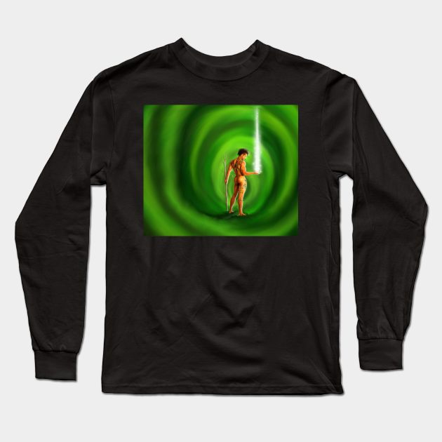 Sensual Man With Mysterious Inner Powers Long Sleeve T-Shirt by egcreations